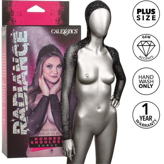 Calexotics Radiance Hooded Shoulder Shrug Rhine Plus Size | Niks.fi verkkokauppa