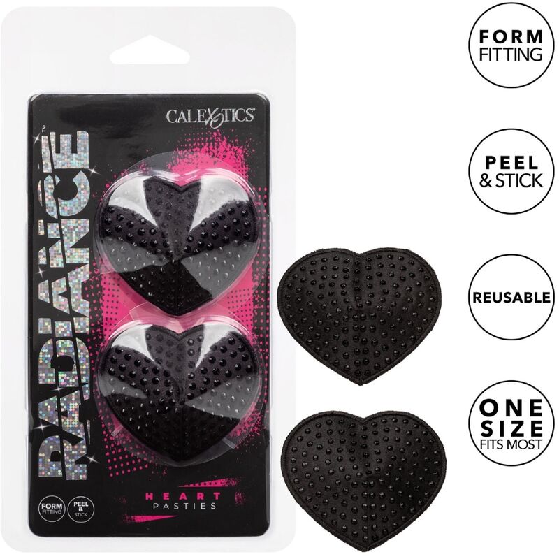 Calexotics Radiance Heart-Shaped Jewel Nipple Shields | Niks.fi verkkokauppa