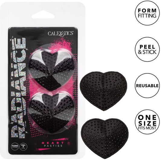 Calexotics Radiance Heart-Shaped Jewel Nipple Shields | Niks.fi verkkokauppa