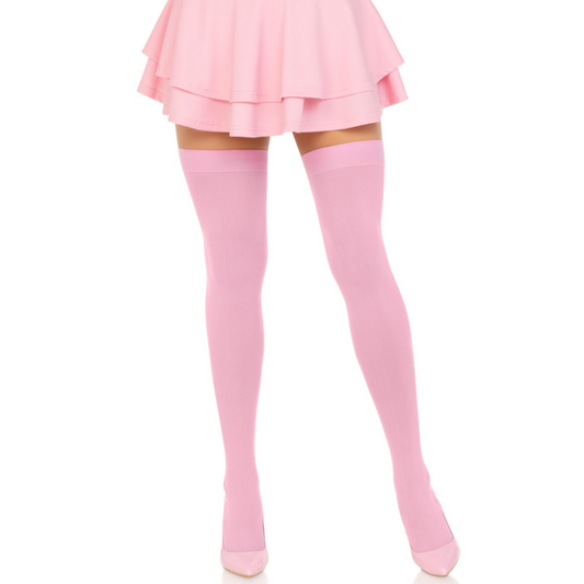 Leg Avenue Nylon Thigh Highs Pink | Niks.fi verkkokauppa