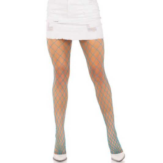 Leg Avenue Diamond Fishnnet Pantyhose Blue | Niks.fi verkkokauppa
