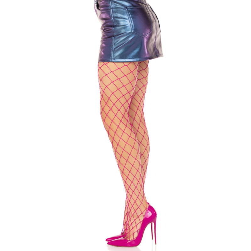 Leg Avenue Diamond Fishnnet Pantyhose Pink | Niks.fi verkkokauppa