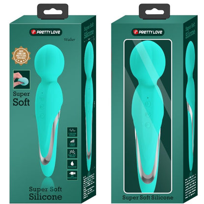 Pretty Love Walter Vibrator Wand Aqua Green | Niks.fi verkkokauppa