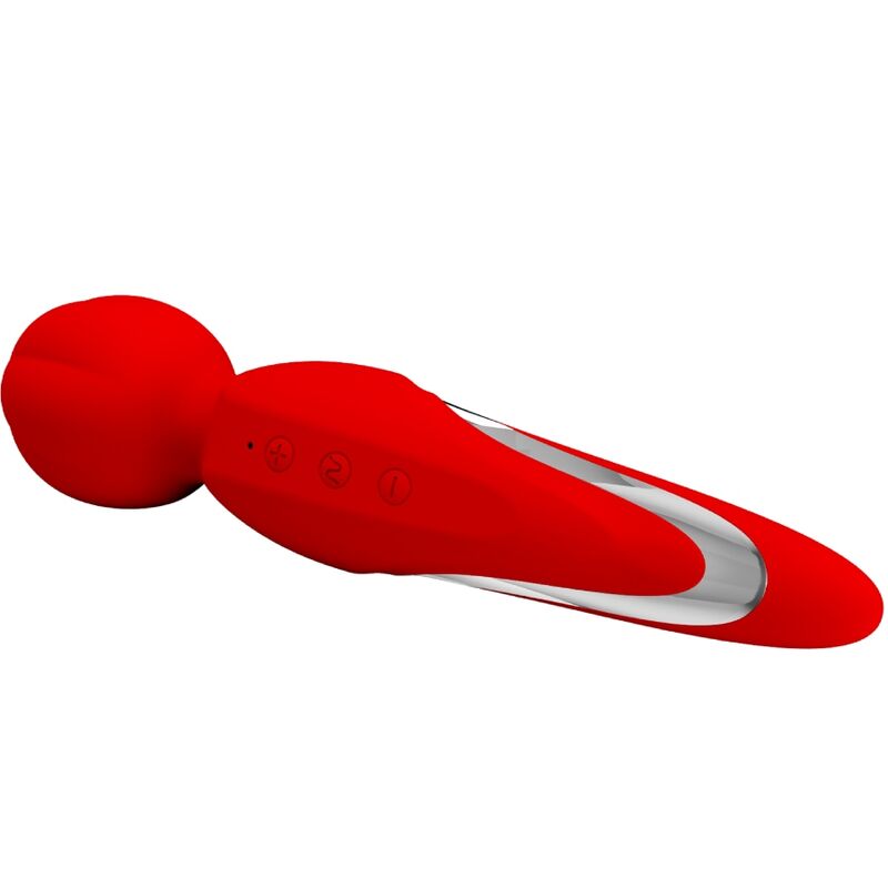 Pretty Love Walter Vibrator Wand Red | Niks.fi verkkokauppa