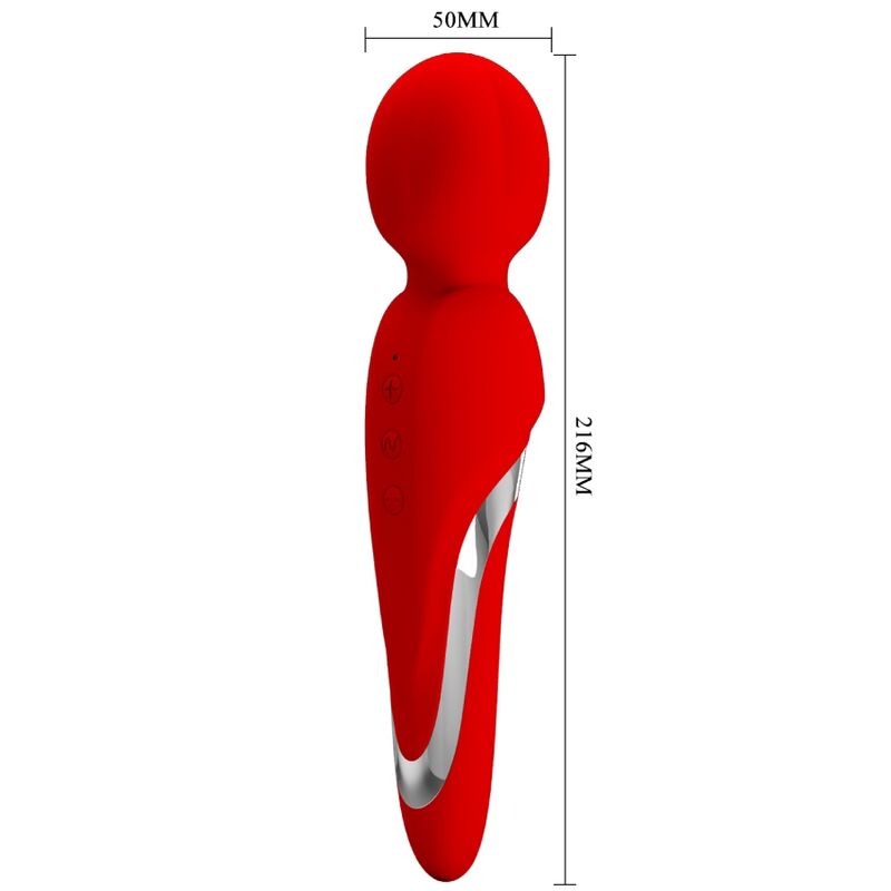 Pretty Love Walter Vibrator Wand Red | Niks.fi verkkokauppa