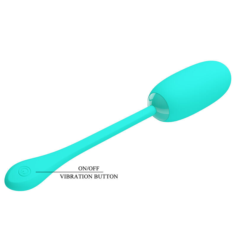 Pretty Love Julius Waterproof-Rechargeable Vibrating Egg Aqua Green | Niks.fi verkkokauppa