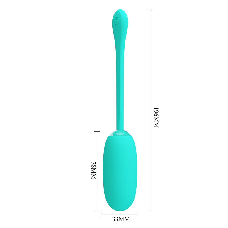 Pretty Love Julius Waterproof-Rechargeable Vibrating Egg Aqua Green | Niks.fi verkkokauppa