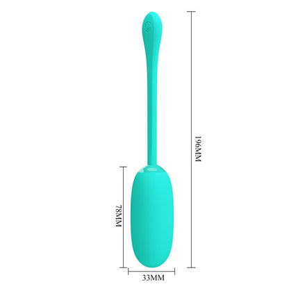 Pretty Love Julius Waterproof-Rechargeable Vibrating Egg Aqua Green | Niks.fi verkkokauppa