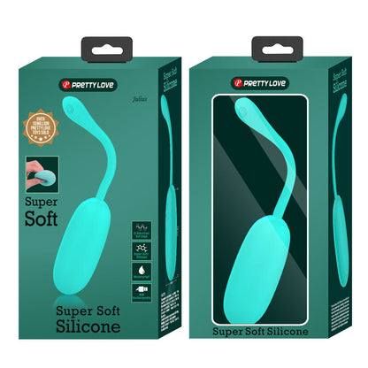 Pretty Love Julius Waterproof-Rechargeable Vibrating Egg Aqua Green | Niks.fi verkkokauppa