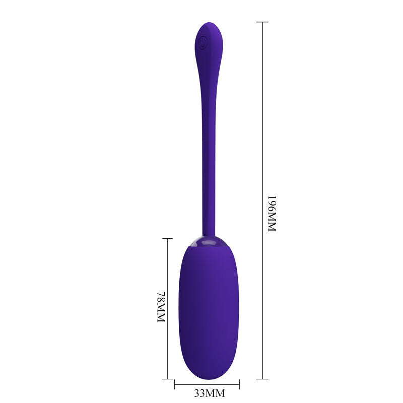 Pretty Love Julius Waterproof-Rechargeable Vibrating Egg Purple | Niks.fi verkkokauppa