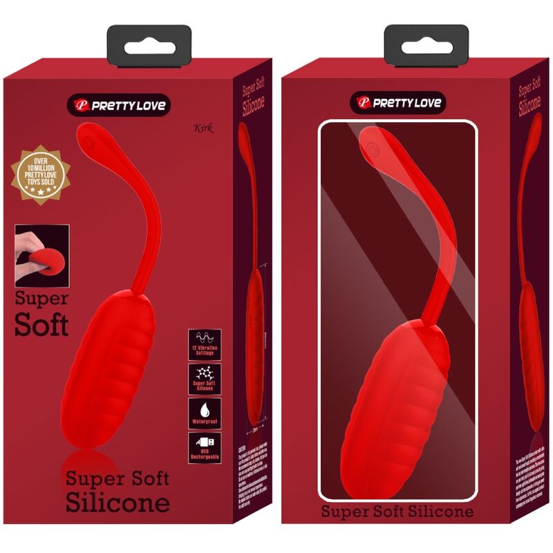 Pretty Love Kirk Rechargeable Vibrating Egg Red | Niks.fi verkkokauppa