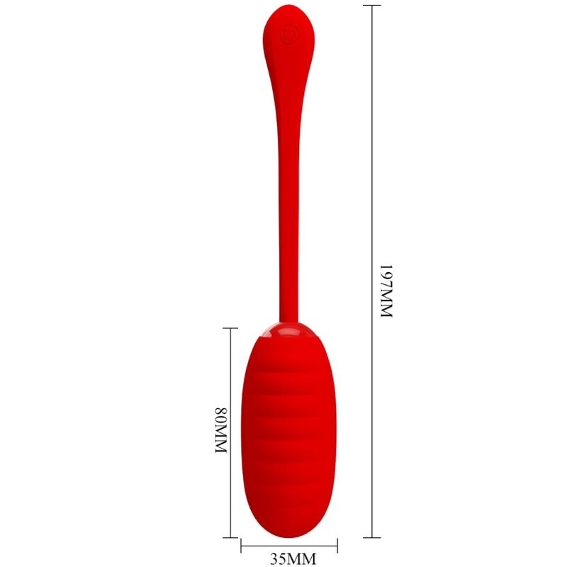 Pretty Love Kirk Rechargeable Vibrating Egg Red | Niks.fi verkkokauppa