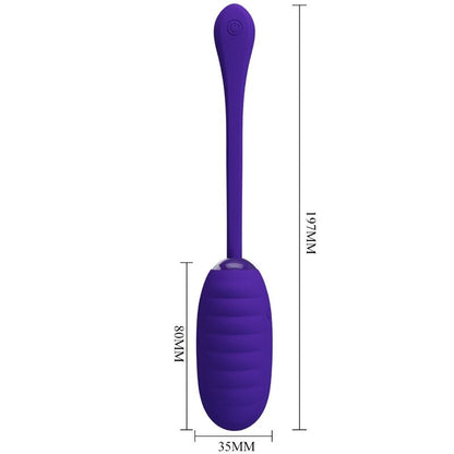 Pretty Love Kirk Rechargeable Vibrating Egg Purple | Niks.fi verkkokauppa