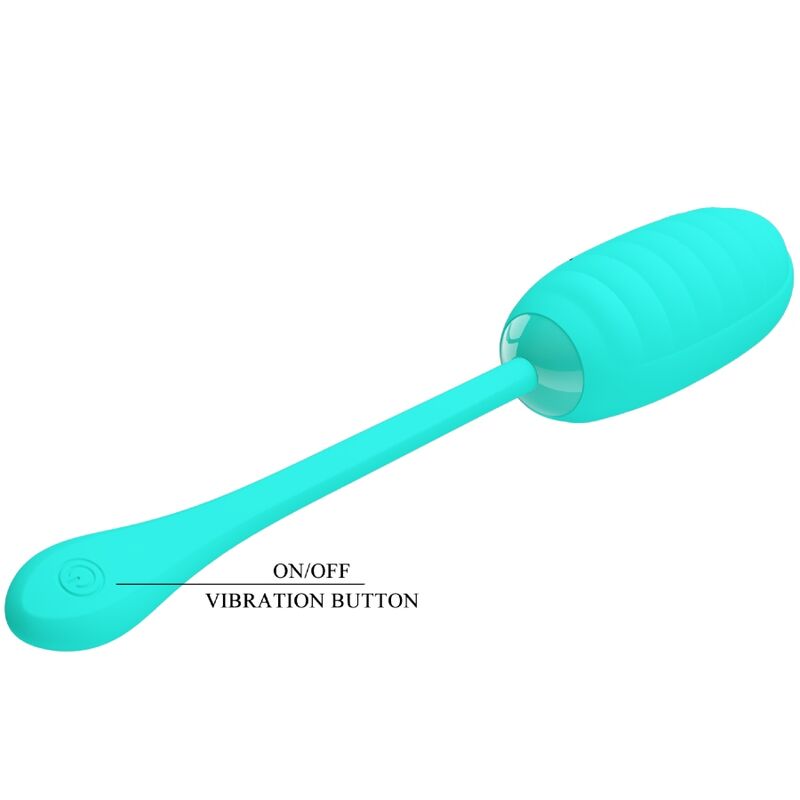 Pretty Love Kirk Rechargeable Vibrating Egg Aqua Green | Niks.fi verkkokauppa