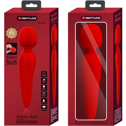 Pretty Love Meredith Massager 12 Vibration Modes Red | Niks.fi verkkokauppa