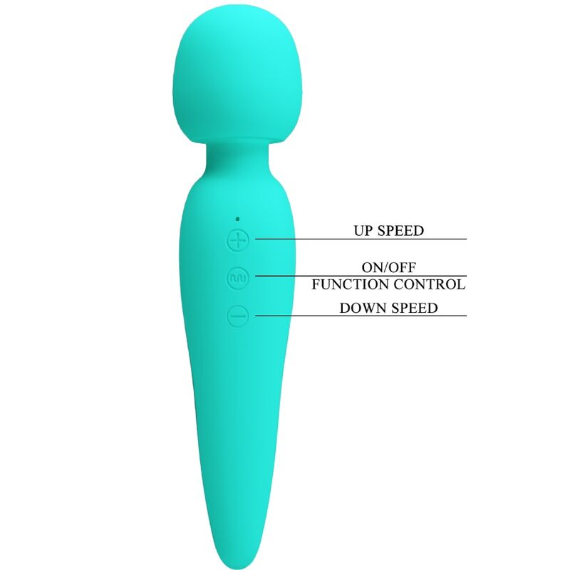 Pretty Love Meredith Massager 12 Vibration Modes Aqua Green | Niks.fi verkkokauppa