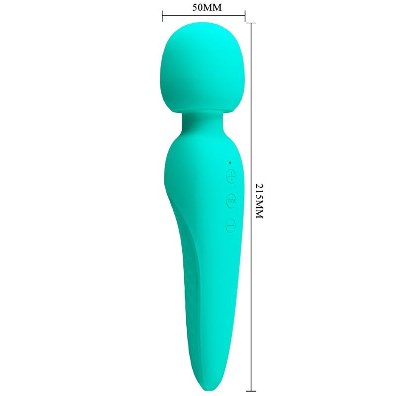 Pretty Love Meredith Massager 12 Vibration Modes Aqua Green | Niks.fi verkkokauppa