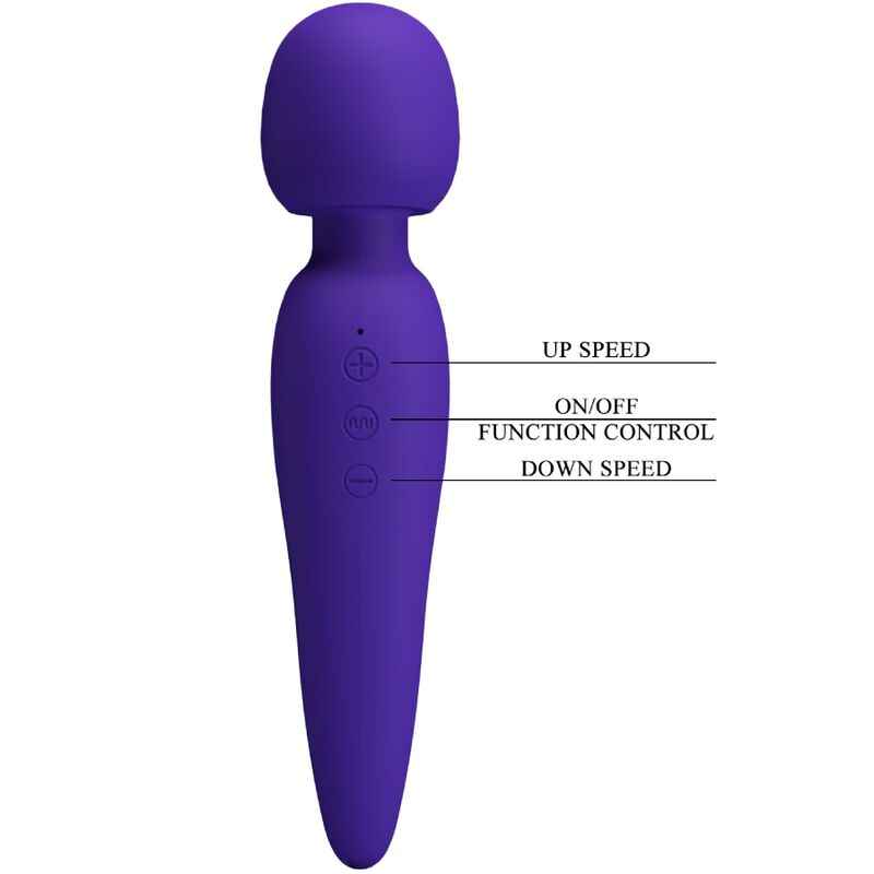 Pretty Love Meredith Massager 12 Vibration Modes Purple | Niks.fi verkkokauppa