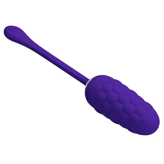 Pretty Love Vibrating Egg With Purple Rechargeable Marine Texture | Niks.fi verkkokauppa