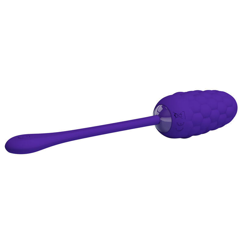 Pretty Love Vibrating Egg With Purple Rechargeable Marine Texture | Niks.fi verkkokauppa