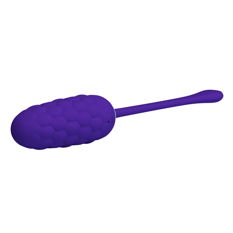 Pretty Love Vibrating Egg With Purple Rechargeable Marine Texture | Niks.fi verkkokauppa