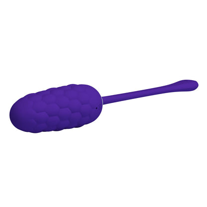 Pretty Love Vibrating Egg With Purple Rechargeable Marine Texture | Niks.fi verkkokauppa