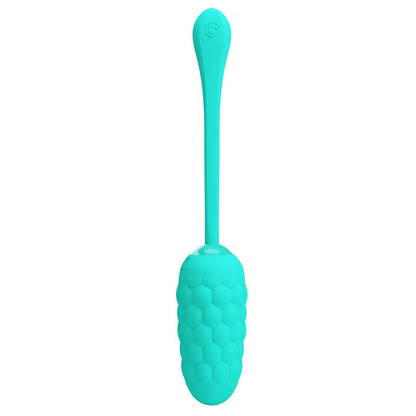 Pretty Love Vibrating Egg With Aqua Green Rechargeable Marine Texture | Niks.fi verkkokauppa