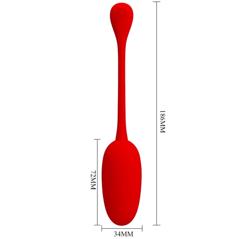 Pretty Love Knucker Red Rechargeable Vibrating Egg | Niks.fi verkkokauppa