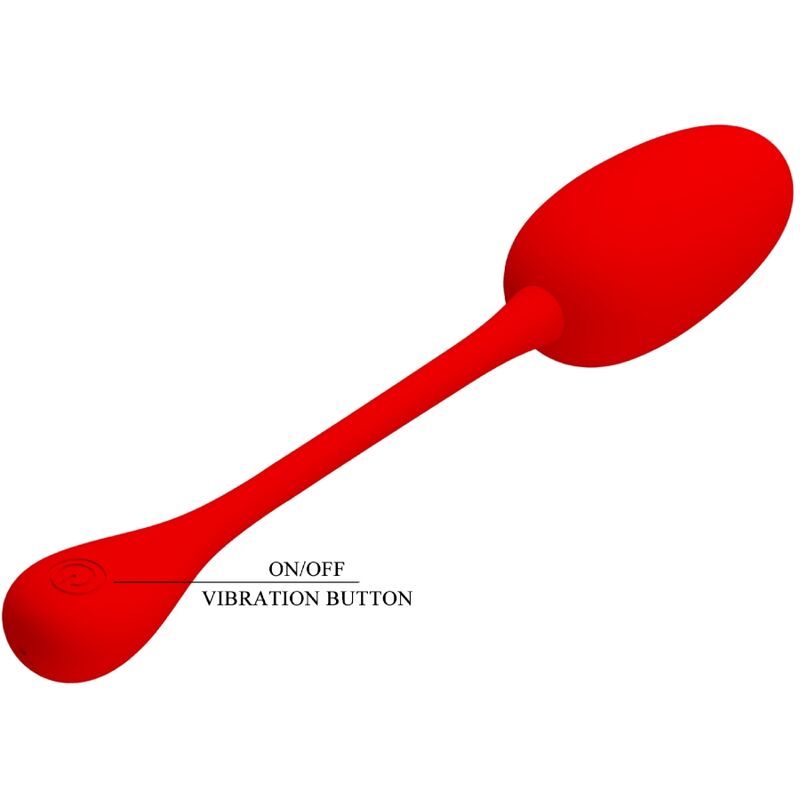 Pretty Love Knucker Red Rechargeable Vibrating Egg | Niks.fi verkkokauppa