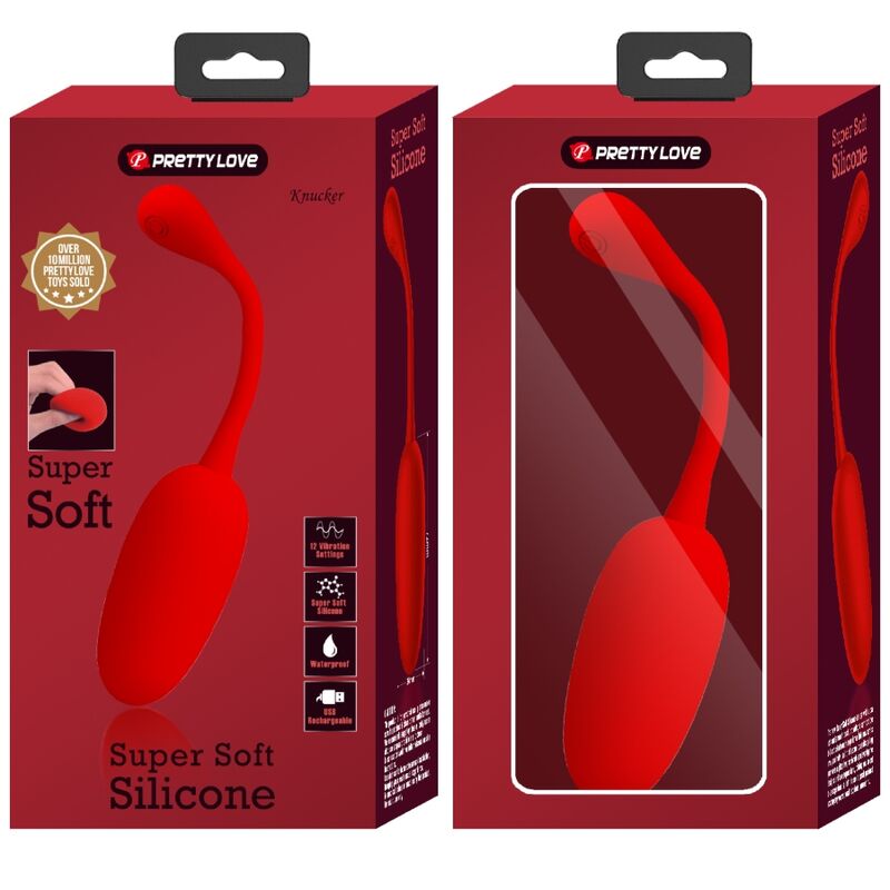 Pretty Love Knucker Red Rechargeable Vibrating Egg | Niks.fi verkkokauppa