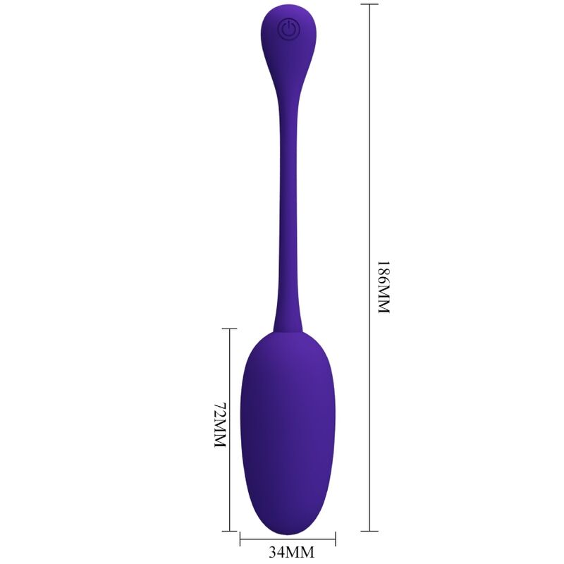 Pretty Love Knucker Purple Rechargeable Vibrating Egg | Niks.fi verkkokauppa