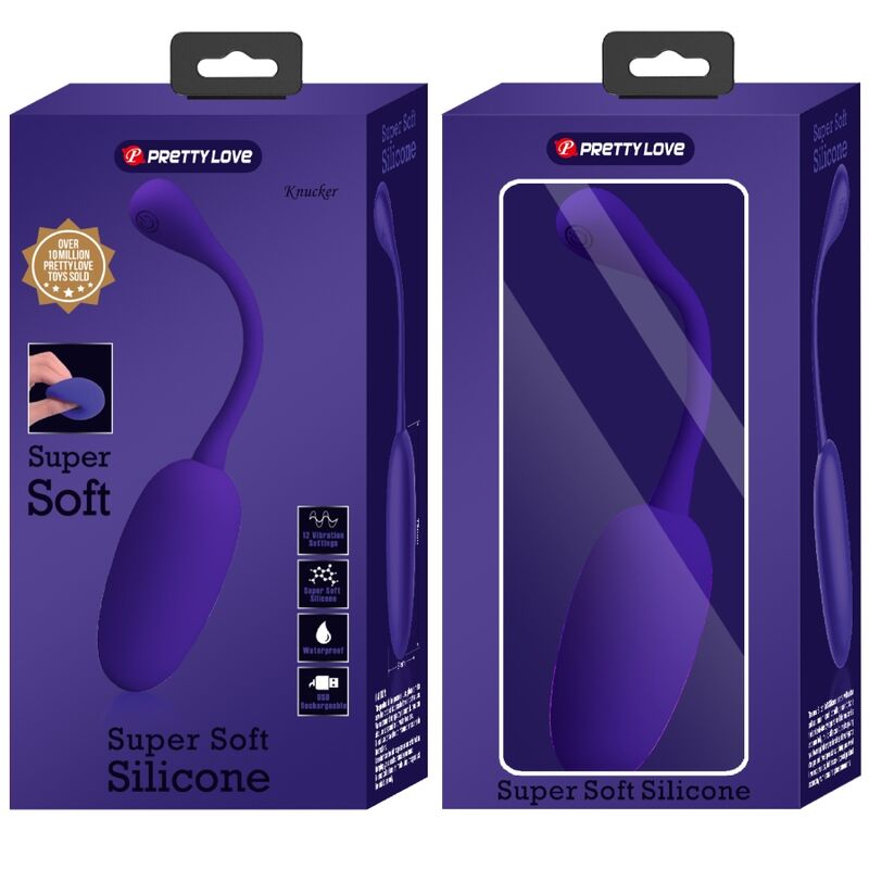 Pretty Love Knucker Purple Rechargeable Vibrating Egg | Niks.fi verkkokauppa
