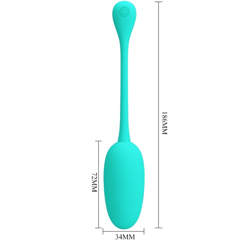 Pretty Love Knucker Water Green Rechargeable Vibrating Egg | Niks.fi verkkokauppa