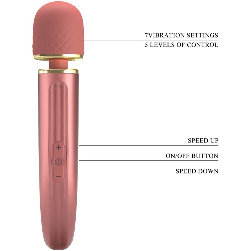 Pretty Love Massager 7 Vibration Modes Pink | Niks.fi verkkokauppa