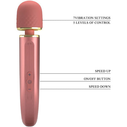 Pretty Love Massager 7 Vibration Modes Pink | Niks.fi verkkokauppa