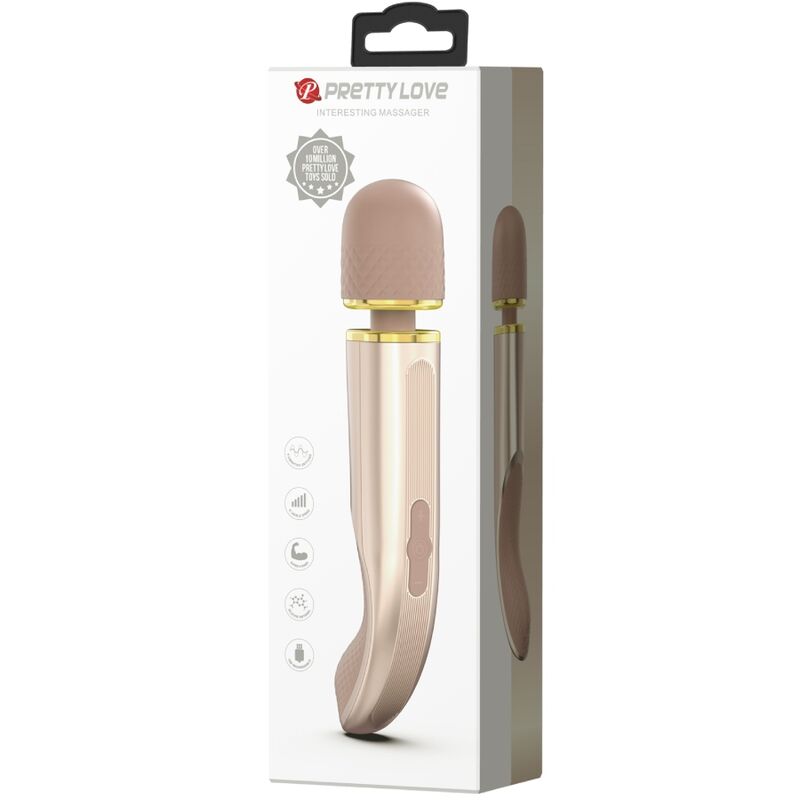 Pretty Love Massager 7 Vibration Modes Champagne | Niks.fi verkkokauppa