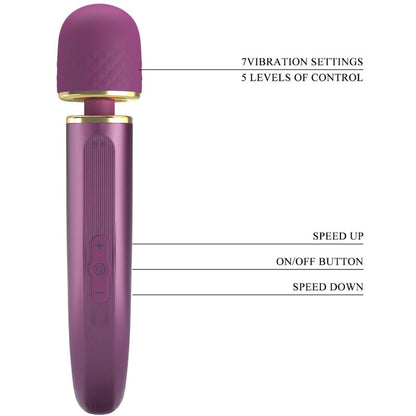 Pretty Love Massager 7 Vibration Modes Purple | Niks.fi verkkokauppa