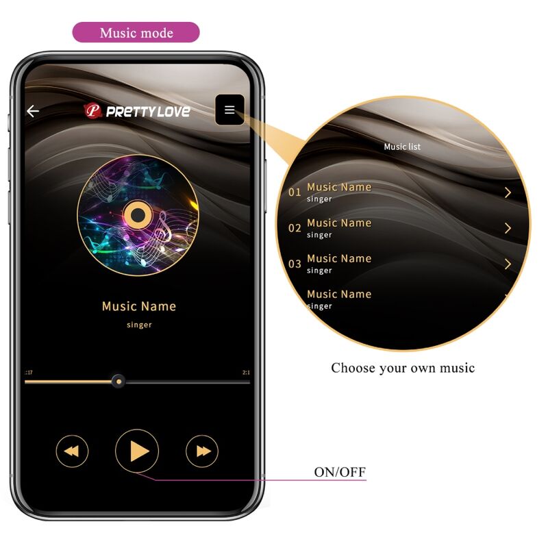 Pretty Love Jayleen Vibrator App Remote Control Purple | Niks.fi verkkokauppa