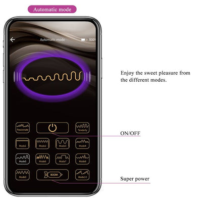 Pretty Love Jayleen Vibrator App Remote Control Purple | Niks.fi verkkokauppa