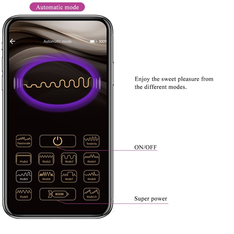 Pretty Love Catalina Vibrator App Remote Control Purple | Niks.fi verkkokauppa