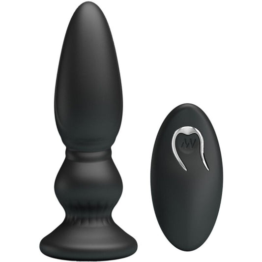Mr Play Powerful Vibrator Remote Control Anal Plug Black | Niks.fi verkkokauppa