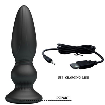 Mr Play Powerful Vibrator Remote Control Anal Plug Black | Niks.fi verkkokauppa