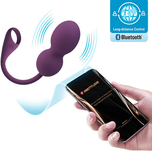 Pretty Love Elvira Kegel Balls App Remote Control Purple | Niks.fi verkkokauppa