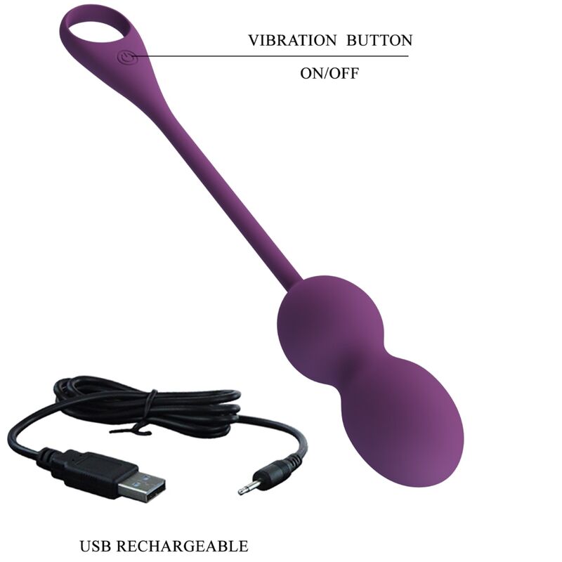 Pretty Love Elvira Kegel Balls App Remote Control Purple | Niks.fi verkkokauppa