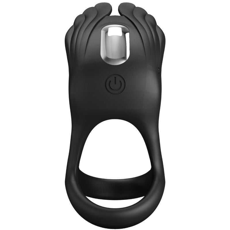 Pretty Love Vibrant Penis Ring 7 Vibrations Black Silicone | Niks.fi verkkokauppa