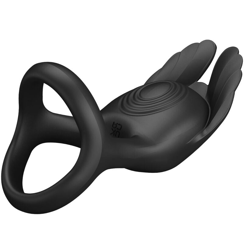 Pretty Love Vibrant Penis Ring 7 Vibrations Black Silicone | Niks.fi verkkokauppa