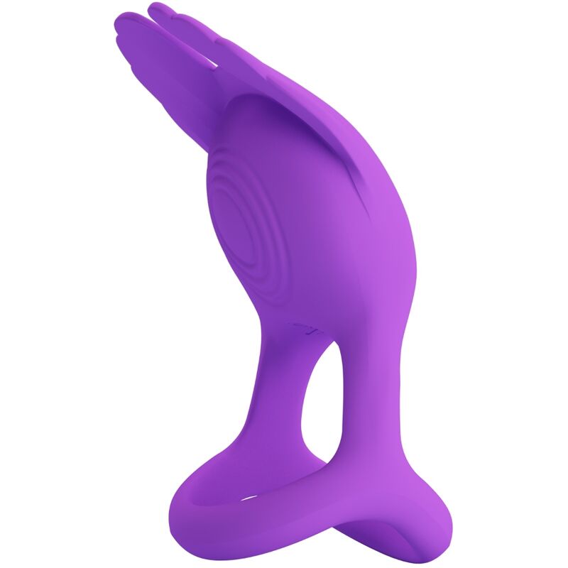 Pretty Love Vibrant Penis Ring 7 Vibrations Purple Silicone | Niks.fi verkkokauppa