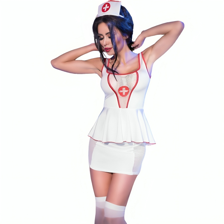 Chilirose Cr 4160 Costume Nurse Top & Skirt S/M | Niks.fi verkkokauppa
