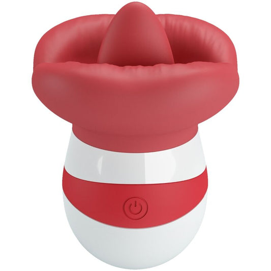 Pretty Love Mina Tongue Stimulator Light Red | Niks.fi verkkokauppa