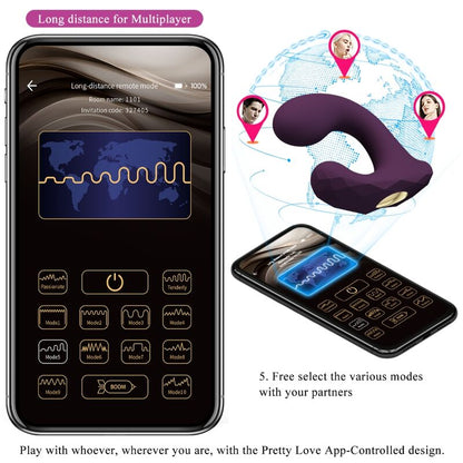 Pretty Love Billy Vibration Remote Control Purple Free App | Niks.fi verkkokauppa